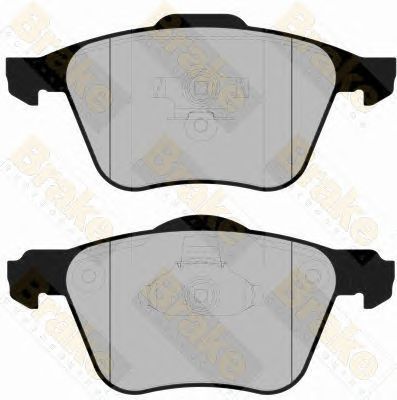 BRAKE ENGINEERING pa1696 -  Комплект тормозных колодок, дисковый тормоз